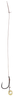 Przypony do methody Mikado z gumką - hak z zadziorem nr 8 DB / plecionka: 0.12mm/10cm - 8szt.