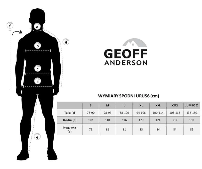 Spodnie Geoff Anderson URUS 6 Moss rozm. S
