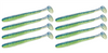 Guma Keitech Swing Impact 4" | 10,2cm | LT#60 Blue X Chart | 8 szt.