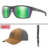 Okulary polaryzacyjne Wiley X - KINGPIN CAPTIVATE / Green Mirror / Matte Graphite Frame + GRATISY!