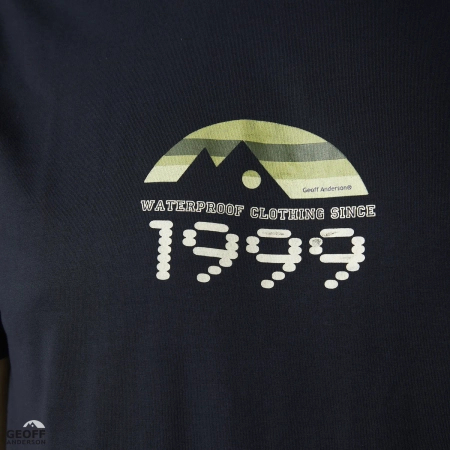T-shirt Geoff Anderson Organic Tee | Black Retro 1999 | L