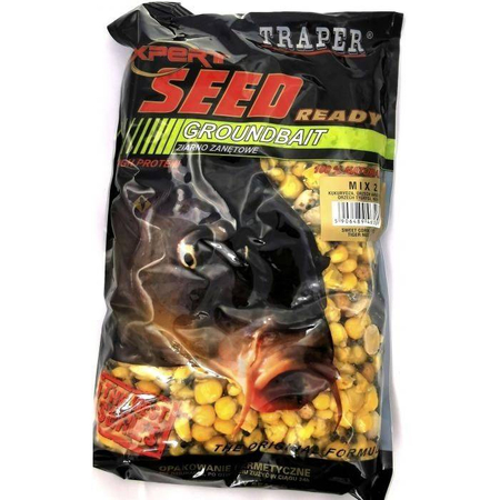 Ziarno zanętowe Traper MIX 2 (kukurydza, konopie, orzech tygrysi, orzech arachidowy) 1kg