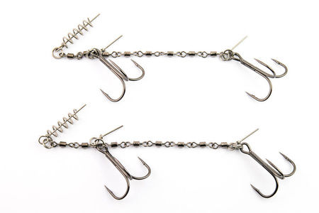 Dozbrojka Double Stinger Vis Vangen do gum 22cm+ | 3+5x Krętlik | Kotwica 2/0 | 2 szt.