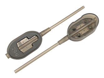 Podajnik do methody Brain Long Cast Flat Pellet rozm. M | 50g | 3 szt.