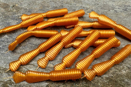 Guma Great Fish GF2 Leech 6cm | Gold | bezzapachowy | 10 szt.