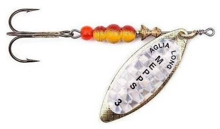 Obrotówka Mepps Aglia Long Rainbo #4 | 17g | Złota