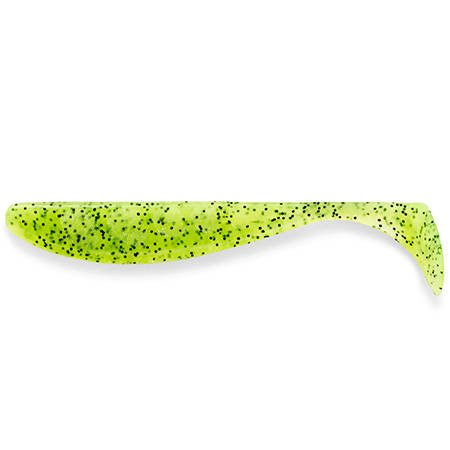 Gumy FishUp Wizzle Shad 5,0cm | 2" | #055 Chartreuse/Black | 10szt.