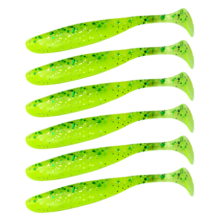 Guma Keitech Easy Shiner 4.5" | 11,43cm | LT#62 LT Chart Lime Shad | 6 szt.