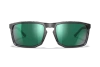 Okulary Wiley X - Axe Captivate / Green Mirror Lenses / Gloss Crystal Grey Frame + GRATISY!