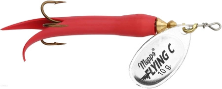 Obrotówka Mepps Aglia Flying | 10g | Srebrna / Czerwona