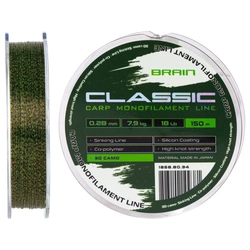 Brain Żyłka Classic Carp Line (3D camo) 150m 0.28mm 18lb/7.9kg