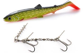 Zestaw Guma Westin BullTeez Shadtail 18cm | Baltic Pike + Dozbrojka Vis Vangen