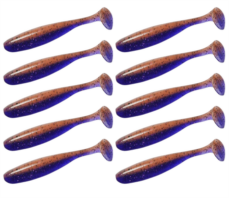 Guma Keitech Easy Shiner 3" | 7,6cm |  LT#43 Purple Jerry | 10 szt.