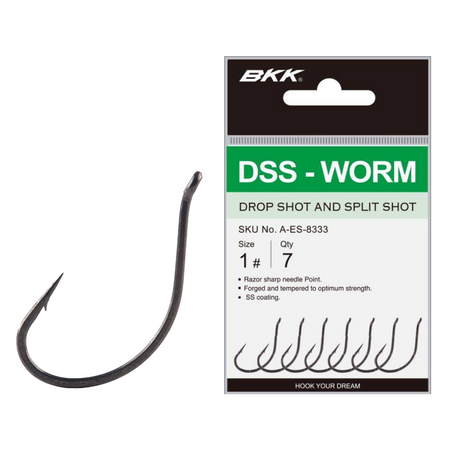 Haczyki BKK DSS-Worm | #1/0 | 6 szt.