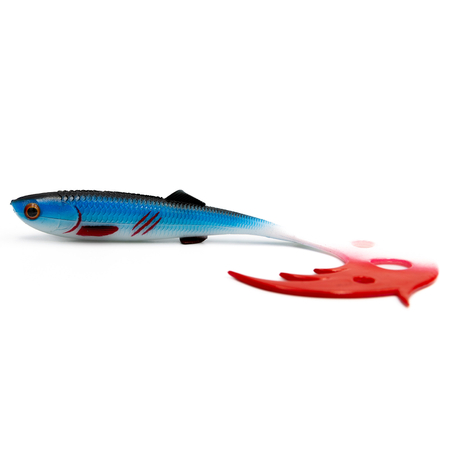 Guma Mikado Sicario Pike Tail 24cm Bleeding Blue