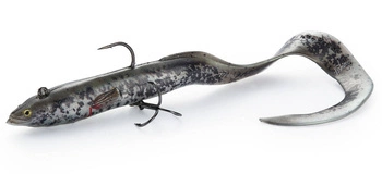 Guma Savage Gear Real Eel 20cm | Black Green Pearl PHP