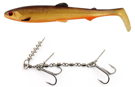 Zestaw Guma Westin BullTeez Shadtail 18cm | Gold Rush + Dozbrojka Vis Vangen