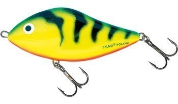 Wobler Salmo Slider 7 cm - tonący - Green Tiger