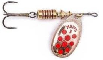 Obrotówka Mepps Aglia Decorees #1 | 3,5g | Miedziana/Czerwone Kropki