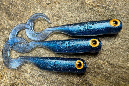 Guma Great Fish GF1 Twister 4,9cm | Blue Pearl | rybny | 10 szt.