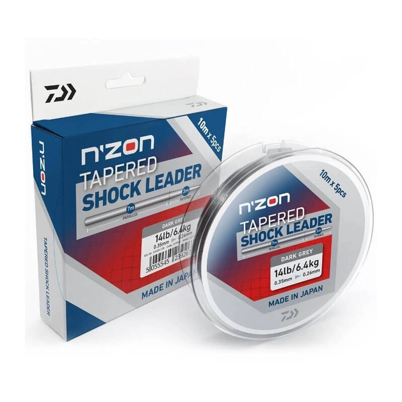 Przypon Strzałowy Daiwa N'ZON Tapered Shock Leader - 0.22-0.30mm - 5x10m