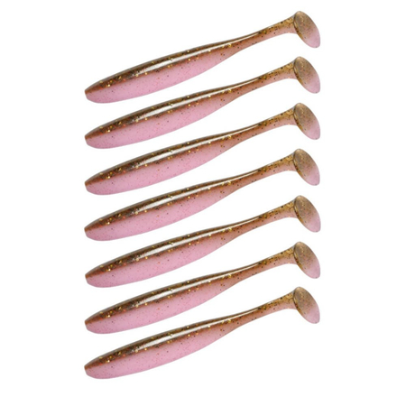 Guma Keitech Easy Shiner 4" | 10,16cm | LT#52 Green Pumpkin Pink | 7 szt.