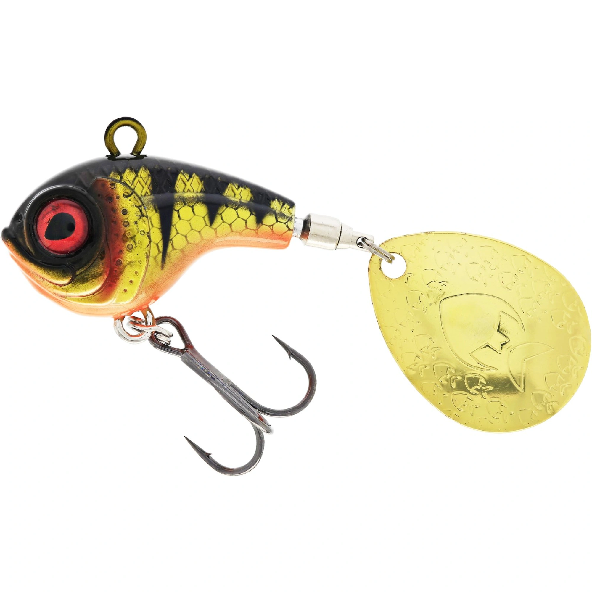 Wirujący ogonek Westin DropBite Spin Tail Jig Sinking / 2.6cm 8g / Bling Perch
