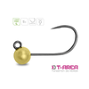 Główka jigowa wolframowa Delphin T-AREA BL / 4mm / 0.6g / #6 / 5 szt. - Złoty