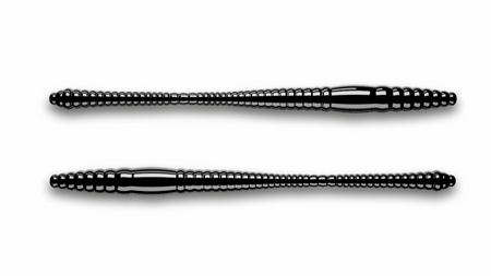 Przynęta Libra Lures Dying Worm 7cm | 040 - Black | ser | 15 szt.
