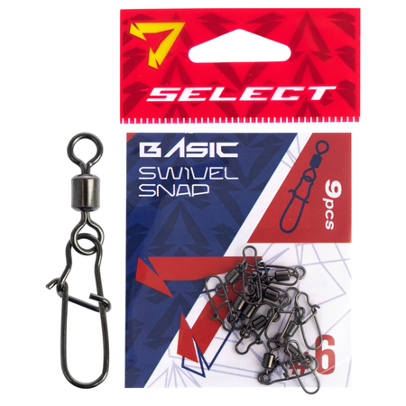 Agrafki z krętlikiem Select Basic Swivel Snap #6 | op. 9 szt.