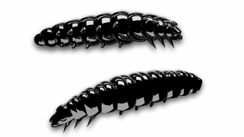 Przynęta Libra Lures Larva 4.5cm | 040 - Black | brak zapachu | 8 szt.