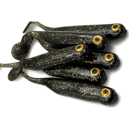 Guma Great Fish GF1 Ripper 7cm | Black & Gold | Krewetkowy | 6 szt. | Typ Od Ryb Special Edition