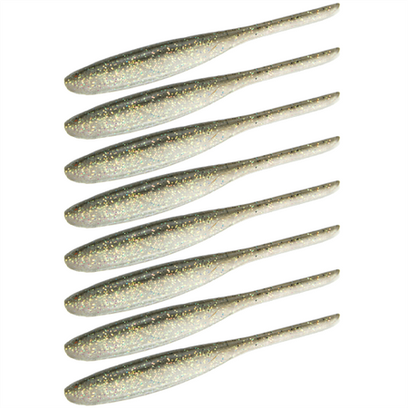Guma Keitech Shad Impact 4" | 10,2cm | #410 Crystal Shad | 8 szt.