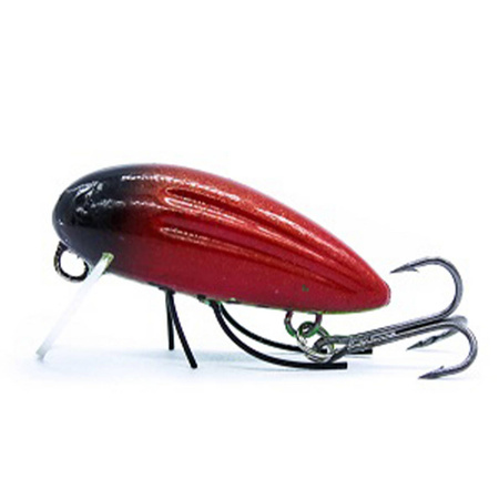 Wobler Engima Baits Owad 3cm | Czerwony-Oliwkowy | pływający