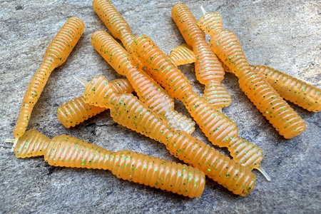 Guma Great Fish GF2 Leech 6cm | Curry | bezzapachowy | 10 szt. | Dżejsiok Special Edition