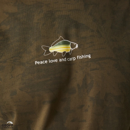 T-shirt Geoff Anderson Organic Tee | Leaf Peace Carp | L