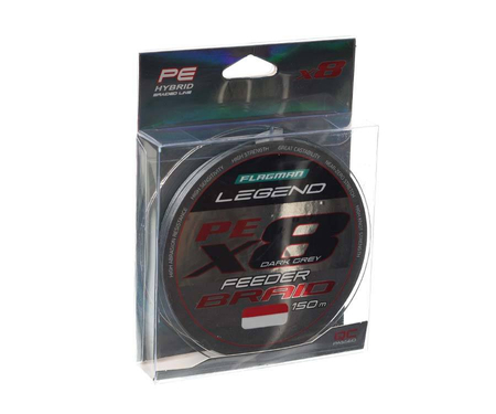 Plecionka FLAGMAN Legend Feeder Braid X8 0.10mm - 150m - 8.7kg - Dark Grey