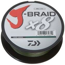 Plecionka Daiwa J-Braid X8 0.22mm | 150m | dark green