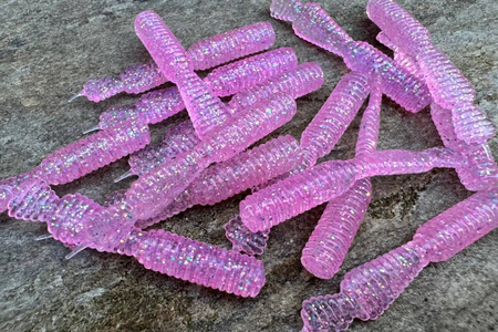 Guma Great Fish GF2 Leech 6cm | Glitter Pink | bezzapachowy | 10 szt.