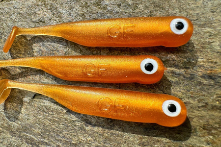 Guma Great Fish GF1 4,9cm | Gold - Rybny- 10 szt.