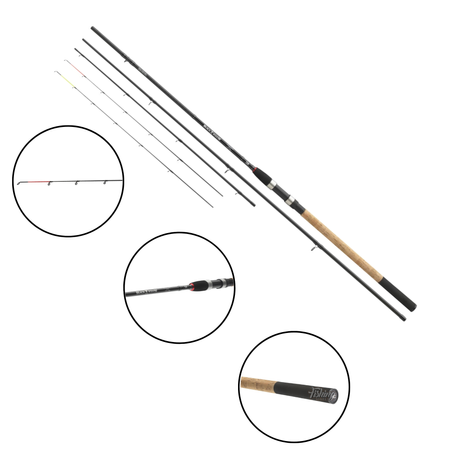 Wędka Daiwa Black Widow Feeder 330cm | 100g