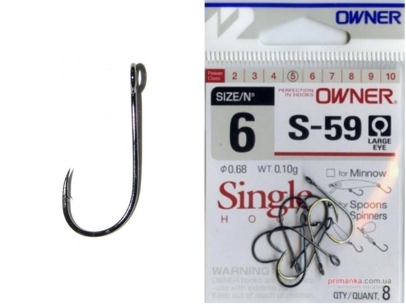 Haczyki Owner Cultiva S-59 #2 | czarny nikiel