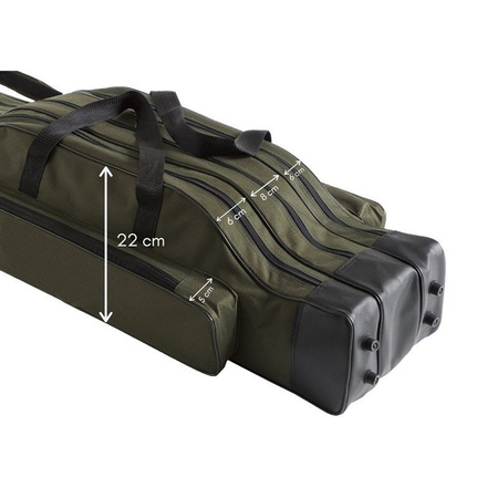 Pokrowiec na wędki Mikado trzykomorowy 120cm +gratisy!!!