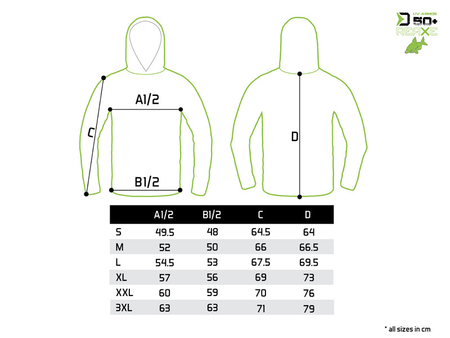 Bluza z kapturem Delphin UV ARMOR 50+ Reaxe / rozmiar L
