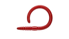Przynęta Libra Lures Flex Worm 9cm | 021 - Red | brak zapachu | 10 szt.