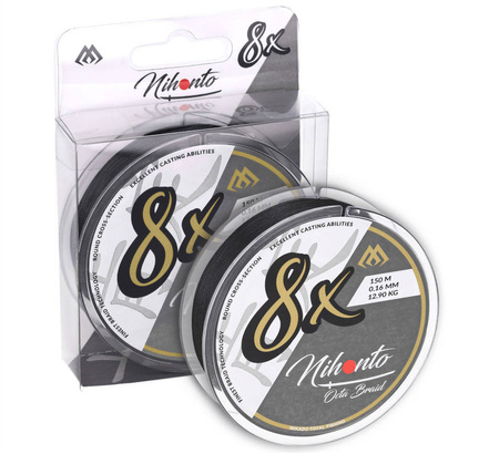 Plecionka Mikado Nihonto Octa Braid 0,23 mm | black | 150m
