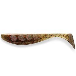 Przynęta FishUp Wizzle Shad 2" (5cm) - #045 Green Pumpkin/Red & Black - 10 szt.