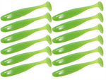 Guma Keitech Easy Shiner 2" | 5,08cm | #026 Clear Chartreuse Glow | 12 szt.