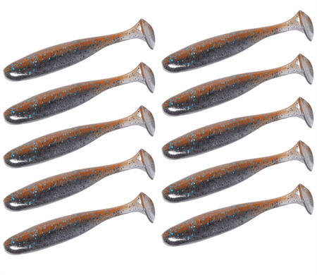 Guma Keitech Easy Shiner 3" | 7,6cm |  #405 Smoke Cinnamon | 10 szt.