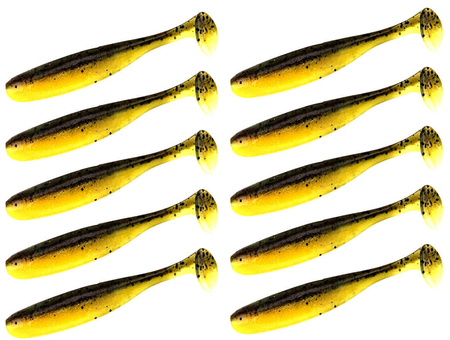Guma Keitech Easy Shiner 3" | 7,6cm |  #447 Watermelon PP. Yellow | 10 szt.